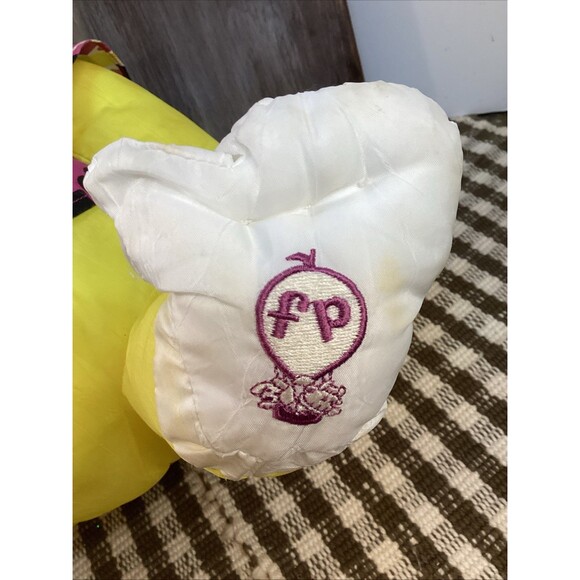 Vintage 1987 Fisher-Price Puffalump Yellow Monkey Nylon Plush w/ Hawaiian Shirt - Picture 6 of 13